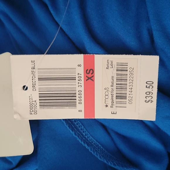 Blue one shoulder long drrss - Picture 3 of 3